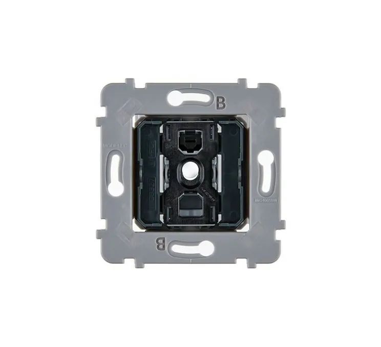 Mécanisme, Confidence, Simple, Va-et-vient ou poussoir x2, Blanc, L7,5cm, H7,5cm - Modelec