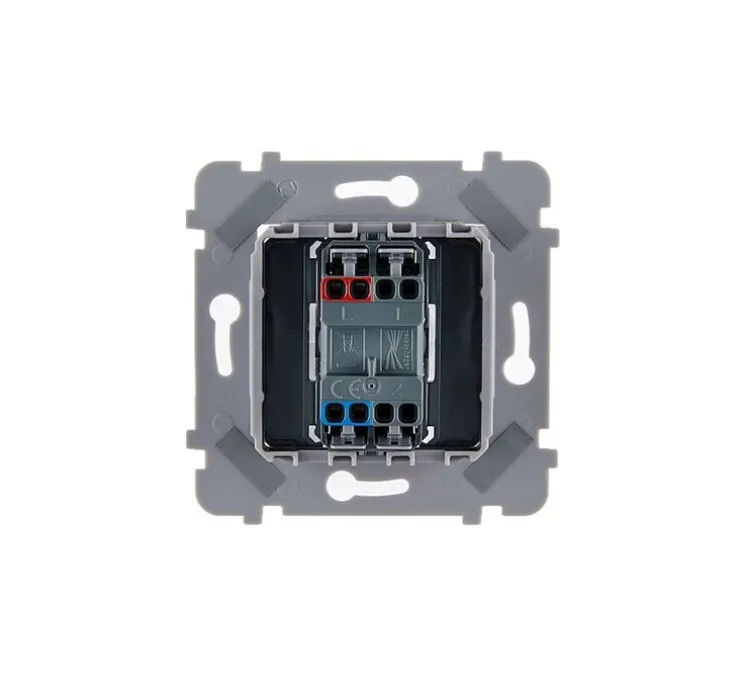 Mécanisme, Confidence, Simple, Va-et-vient ou poussoir x1, Noir, L7,5cm, H7,5cm - Modelec