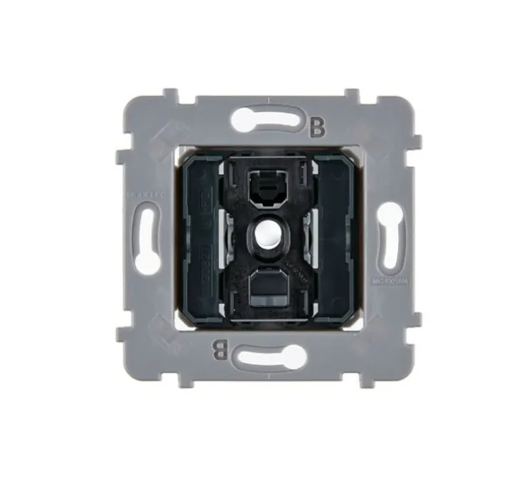 Mécanisme, Confidence, Simple, Va-et-vient ou poussoir x1, Blanc, L7,5cm, H7,5cm - Modelec