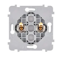 Interrupteur*Modelec Mécanisme, Confidence, Simple, Va-et-vient x2, Doré, L3,5cm, H12cm -