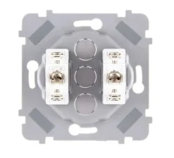 Interrupteur*Modelec Mécanisme, Confidence, Simple, Va-et-vient x2, Doré, L3,5cm, H12cm -