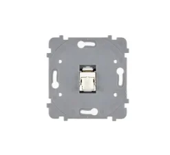 Mécanisme, Confidence, Simple, Prise-RJ45 x1 Cat6 3M, Noir, L7,5cm, H7,5cm - Modelec