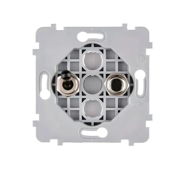 Mécanisme, Confidence, Simple, Va-et-vient x1 et Push x1, Noir, L3,5cm, H12cm - Modelec