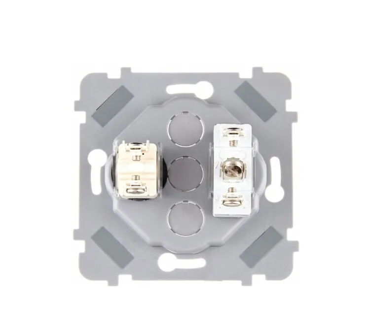 Mécanisme, Confidence, Simple, Va-et-vient x1 et Push x1, Noir, L3,5cm, H12cm - Modelec