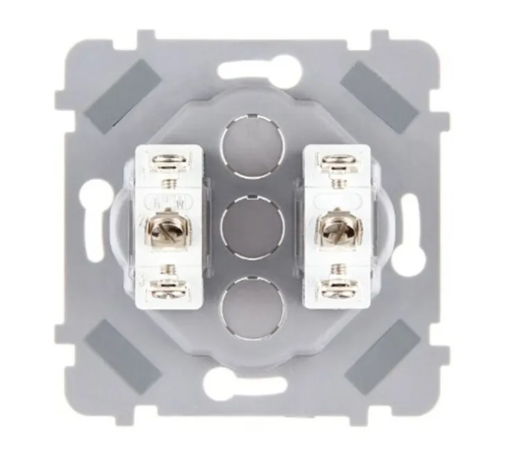 Mécanisme, Confidence, Simple, Poussoir x2, Doré, L3,5cm, H12cm - Modelec