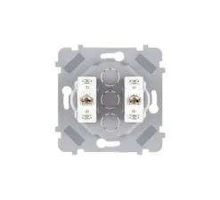 Interrupteur*Modelec Mécanisme, Confidence, Simple, Poussoir x2, Acier, L3,5cm, H12cm -