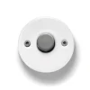 Mécanisme, Do, Simple, Porcelaine blanc, Poussoir x1, Nickel noir, L6,4cm, H6,4cm - Fontini