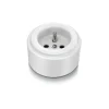 Mécanisme, Do, Simple, Prise PC x1, Porcelaine blanc, L6,4cm, H6,4cm - Fontini