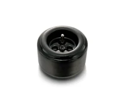 Prise*Fontini Mécanisme, Do, Simple, Prise-PC x1, Porcelaine noir, L6,4cm, H6,4cm -