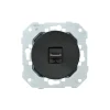 Mécanisme, DOM, Simple, Prise-RJ45 x1, Noir mat, L7,1cm, H7,1cm - Fontini