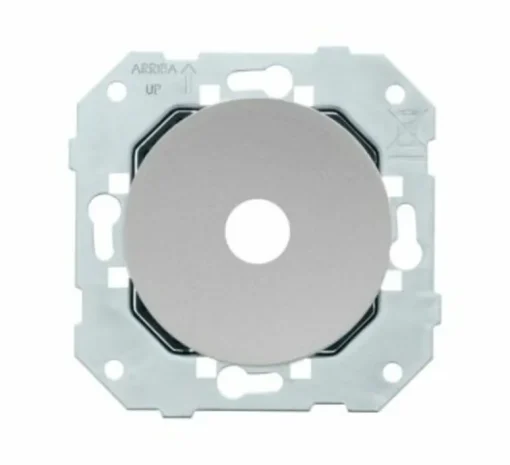 Accessoires*Fontini Mécanisme, DOM, Simple, Sortie de câble x1, Aluminium, L7,1cm, H7,1cm -
