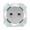 Mécanisme, DOM, Simple, Va-et-vient x1, Poussoir x1, Aluminium, L7,1cm, H7,1cm - Fontini
