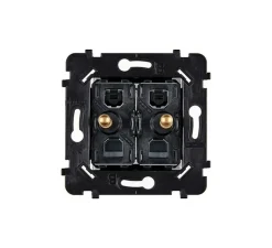 Interrupteur*Modelec Mécanisme, Désir, Va-et-vient ou poussoir x2, Doré, L7,5cm, H7,5cm -