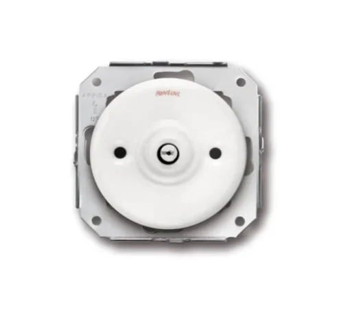 Mécanisme, Garby Colonial, Simple, Porcelaine blanc, Va-et-vient x2, L7,2cm, H7,2cm - Fontini