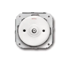 Mécanisme, Garby Colonial, Simple, Porcelaine blanc, Simple allumage x1, L7,2cm, H7,2cm - Fontini