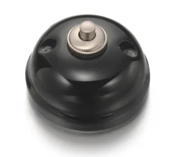 Mécanisme, Garby, Poussoir x1, Porcelaine noir, L6,6cm, H6,6cm - Fontini