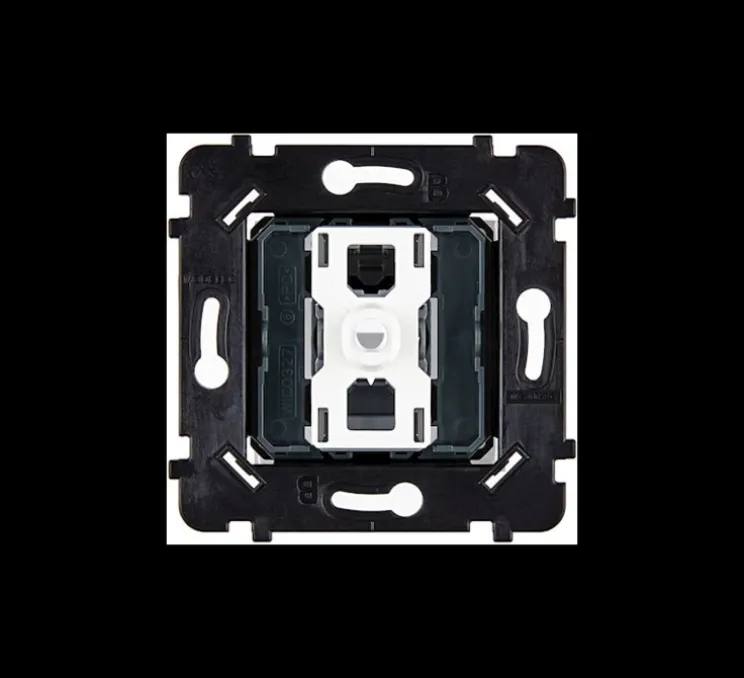Mécanisme, Hitera, Simple, Va-et-vient ou poussoir x1, Blanc, L7,5cm, H7,5cm - Modelec