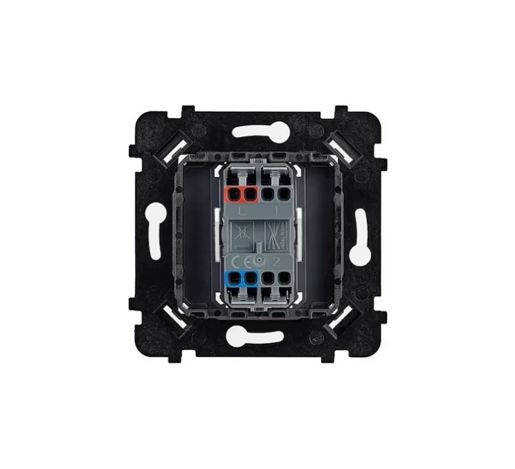 Mécanisme, Hitera, Simple, Va-et-vient ou poussoir x1, Laiton, L7,5cm, H7,5cm - Modelec