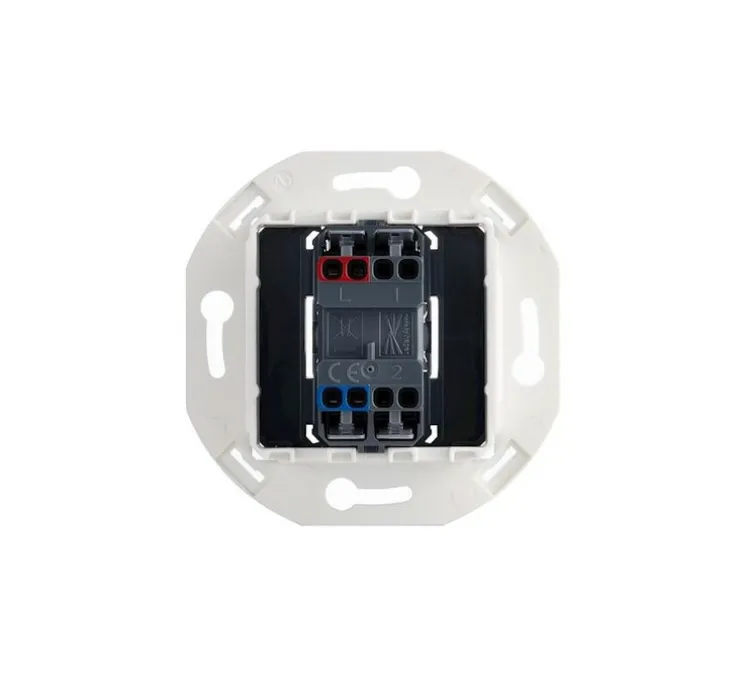 Mécanisme, Iris, Rond, Interrupteur x1, Va-et-vient ou poussoir, Doré, L7,5cm, H7,5cm - Modelec