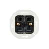 Mécanisme, Iris, Rond, Va-et-vient ou poussoir x2, Doré, L7,5cm, H7,5cm - Modelec