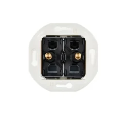 Mécanisme, Iris, Rond, Va-et-vient ou poussoir x2, Doré, L7,5cm, H7,5cm - Modelec