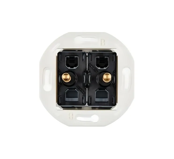 Mécanisme, Iris, Rond, Va-et-vient ou poussoir x2, Doré, L7,5cm, H7,5cm - Modelec