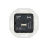 Mécanisme, Iris, Simple, Prise-USB A/C x1, L7,5cm, H7,5cm - Modelec