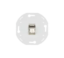 Mécanisme, Iris, Simple, Prise-RJ45 CAT6A blindé 3M x1, L7,5cm, H7,5cm - Modelec