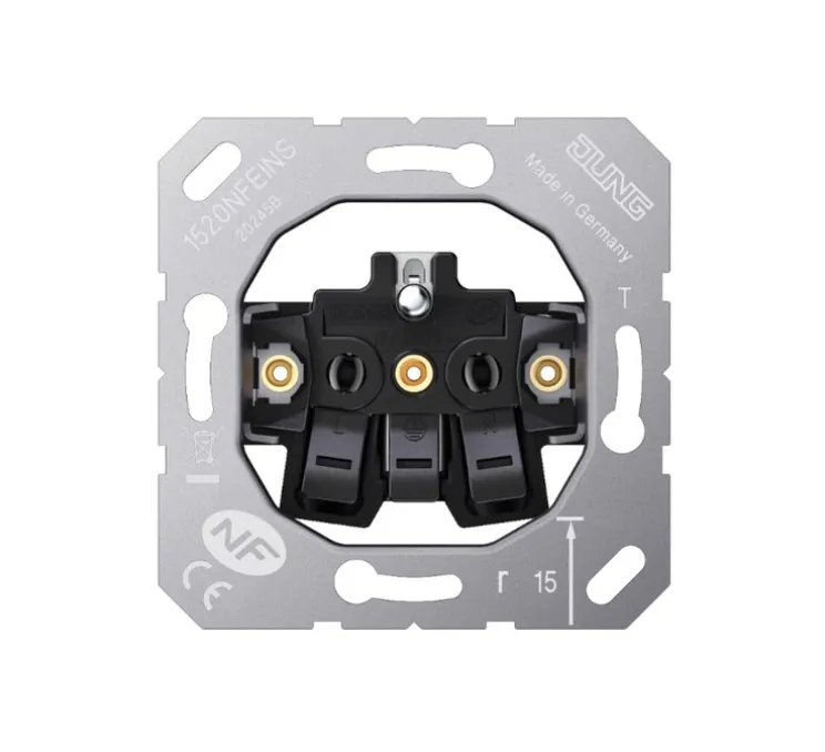 Mécanisme, LS 990, Simple, Prise-2P+T x1, L7cm, H7cm - Jung