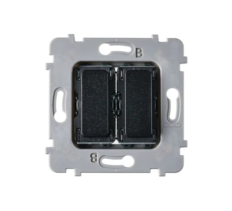 Mécanisme, M, Simple, Noir, Volet roulant va-et-vient x2, L7,5cm, H7,5cm - Modelec