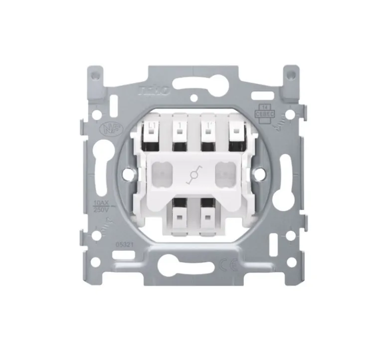 Interrupteur*Niko Mécanisme, Original, Simple, Va-et-vient x1, L7,3cm, H7,1cm -