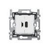 Mécanisme, Pure, Simple, Prise-USB A/C x1, L7,3cm, H7,1cm - Niko
