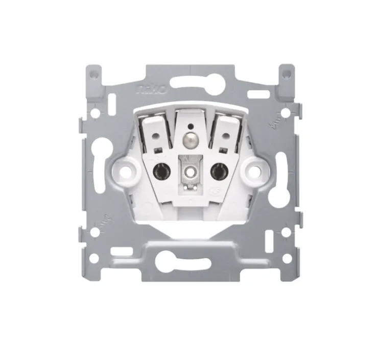 Mécanisme, Rocker et Toggle, Simple, Prise-2P+T x1, L7,3cm, H7,3cm - Niko