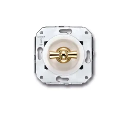 Mécanisme, Venezia, Simple, Va-et-vient x1, Doré et blanc, L9cm, H9cm - Fontini