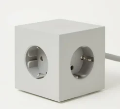 Prise*Martinelli Luce Multiprise PC, 2x USB, , L7,6cm, H7,6cm - Avro gris