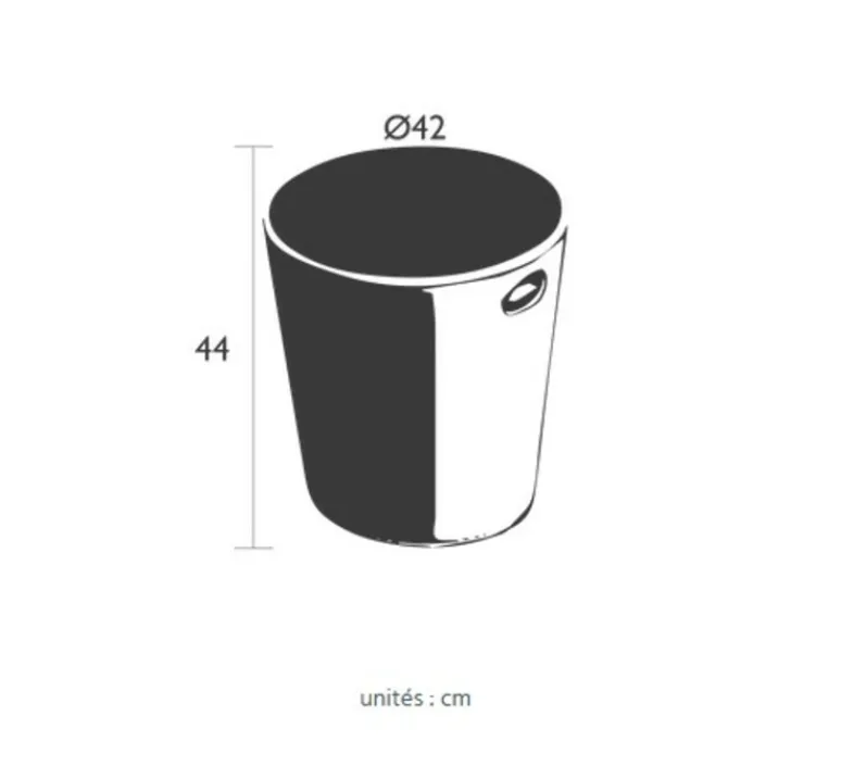 Enfants*Fermob Objet lumineux, INOUI TABOURET LUMINEUX, BLUETOOTH, , 0LED, 3000-6000K, 250lm, L42cm, H44cm - cactus