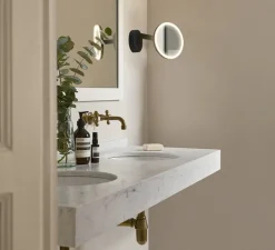 Applique*LEDS C4 Objet lumineux, Vanity, , IP44, LED, dim, 3000k, 256 lm, Ø23cm, P34cm - noir