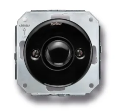 Obturateur, Garby Colonial, Simple, Porcelaine noir, L7,2cm, H7,2cm - Fontini