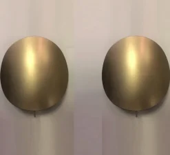 Applique*Faro Pack Duo, 2 appliques murales, orientable, Ovo, , Ø24cm, P6,5cm - Doré