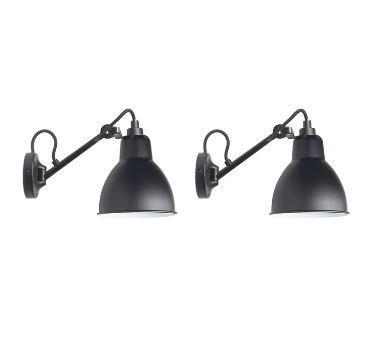 PACK DUO, Applique murale, Lampe Gras N°104, noir, L15,3cm, H18,9cm - DCW éditions Paris