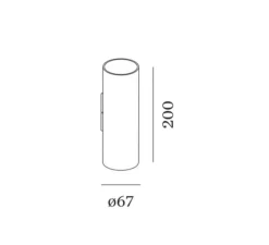 Applique*Wever&Ducré PACK DUO Applique murale, RAY mini 2.0, , Ø6,7cm, H20cm - champagne