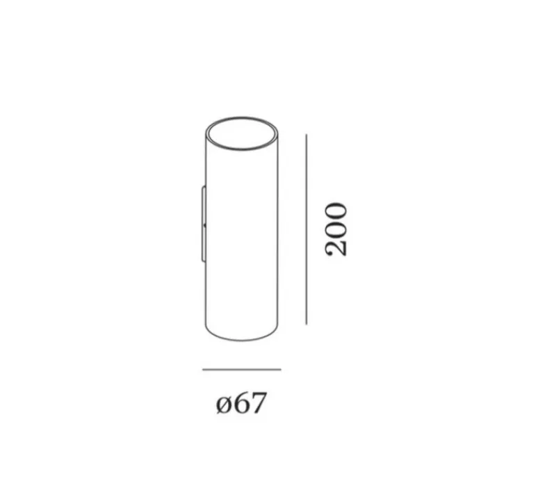 Applique*Wever&Ducré PACK DUO Applique murale, RAY mini 2.0, , Ø6,7cm, H20cm - champagne