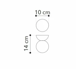 Enfants|Plafonnier & Spot*Nedgis PACK DUO, Applique ou plafonnier plâtre, Vertbois, prêt à peindre, Suzanne, , Ø10cm, H14cm - blanc