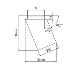 PACK DUO, Plafonnier, Tobo C85 DIAG, noir, laiton, Ø8,5cm, H14,6cm - DCW éditions Paris