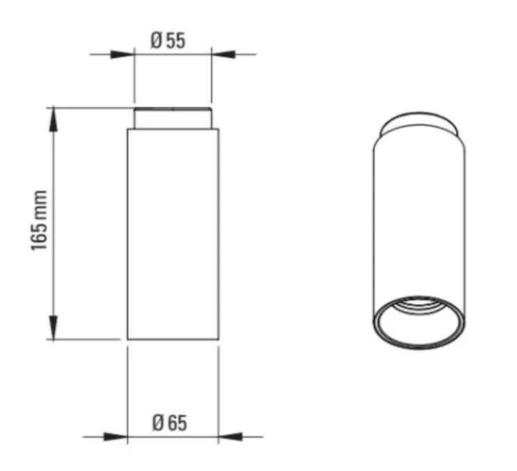 PACK DUO, Plafonnier, Tobo C65, blanc, laiton, Ø6,5cm, H16,5cm - DCW éditions Paris