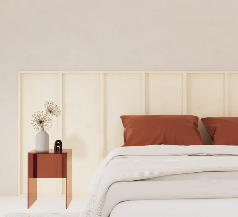 Accessoires*Studio Gazelles Editions Panneau simple pour tête de lit, Wallwood, droit, , L40cm, H120cm - bouleau