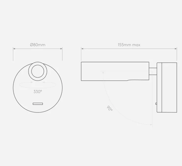 Panneau simple, Wallwood, droit, chêne + applique Enna, noir, pour tête de lit, 2700K, 111 lm, L40cm, H120cm - Studio Gazelles Editions