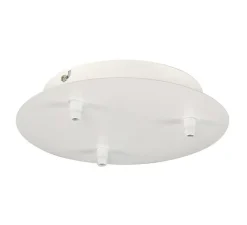 Rosace & Câble*SLV Patère, Rosace, multiple, Fitu, 3 sorties, , Ø 22cm, H5,4cm - blanc