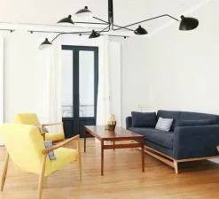 Plafonnier & Spot|Suspension*Serge Mouille Plafonnier, 6 bras pivotants, , Ø271cm, H60cm - noir