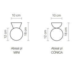 Plafonnier & Spot*Luxcambra Plafonnier, Abisal PL Mini, albâtre, , Ø12cm, H18cm - beige